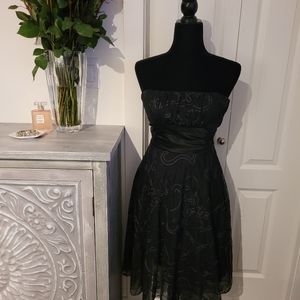 Beautiful Detail Midi Black Dress worn twice
